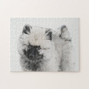 Puzzle Dessin Keeshond Chiot - Joli dessin original Chien