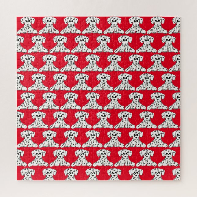 Puzzle Dessin simple de contour de chien en peluche dalma (Vertical)