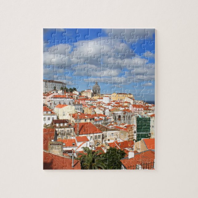 Puzzle Dessus de toit d'Alfama Lisbonne (Vertical)