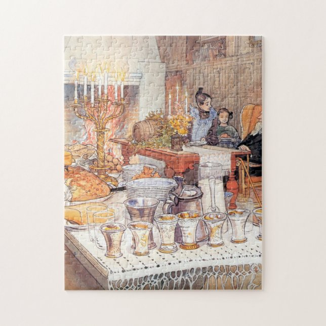 Puzzle Détail De La Veille De Noël - Carl Larsson 1906 (Vertical)