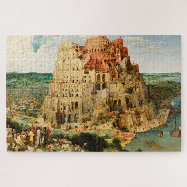 Puzzle Detailed Pieter Bruegel "Tower of Babel", 1563, (Horizontal)