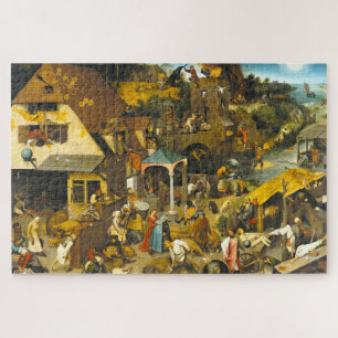 Puzzle Détaillé Pieter Brueghel "Dutch Proverbs" 1559,