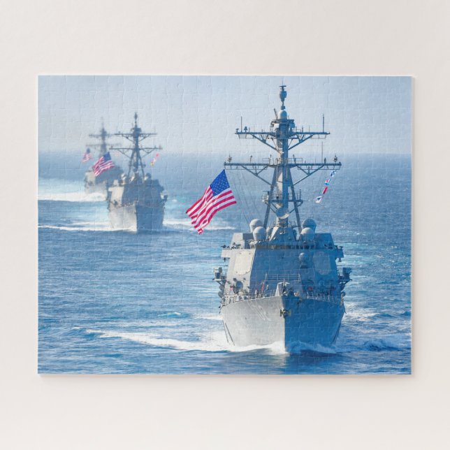 Puzzle DÉTROYEUR DE MISSILES GUIDÉS - DDG-102 (16x20 POUC (Horizontal)