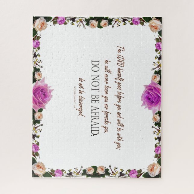 Puzzle Deutéronome_31, Ne vous découragez pas (Vertical)