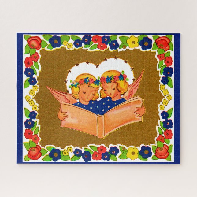 Puzzle deux anges chantant (Horizontal)