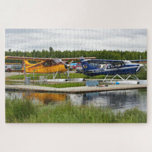Puzzle Deux avions à flotteurs, Lake Hood, Alaska