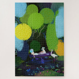 Puzzle Deux belles dames dans un bateau