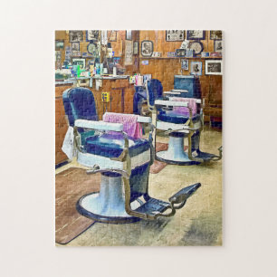 Puzzle Deux Chaises En Barbier Avec Capuchons En Barbre R