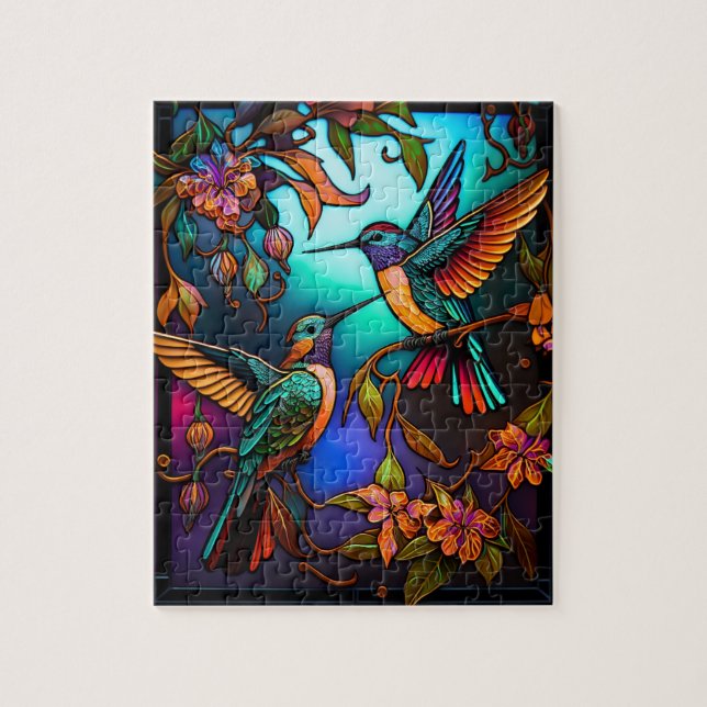 Puzzle Deux colibris (Vertical)