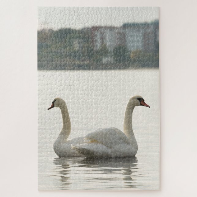 Puzzle Deux cygnes (Vertical)