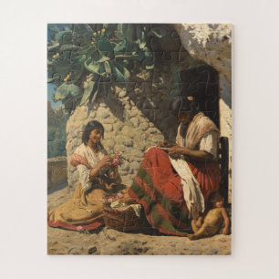 Puzzle Deux femmes Gipsy devant leur chalet, P.S. Krøyer