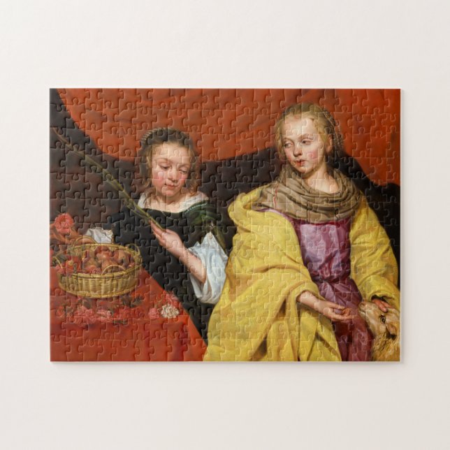 Puzzle Deux filles comme Saint Agnes et Saint Dorothea (Horizontal)
