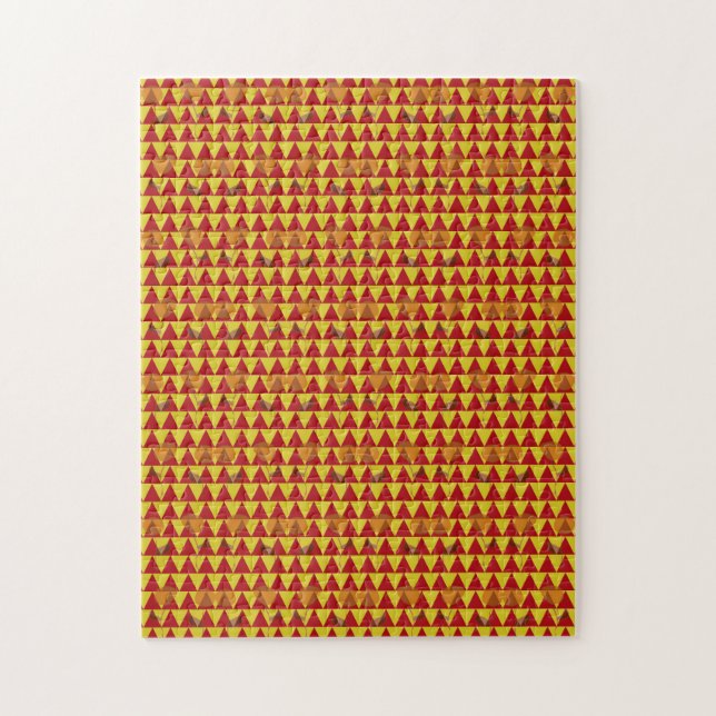 Puzzle Deux Fleurs Triangles (Vertical)