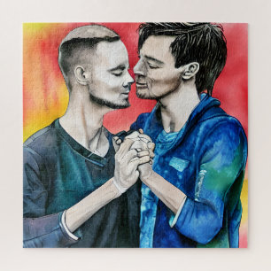 Puzzle Deux hommes amoureux LGBTQ