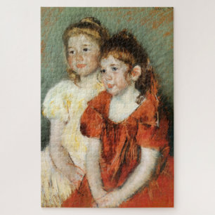 Puzzle Deux jeunes filles souriantes (par Mary Cassatt)