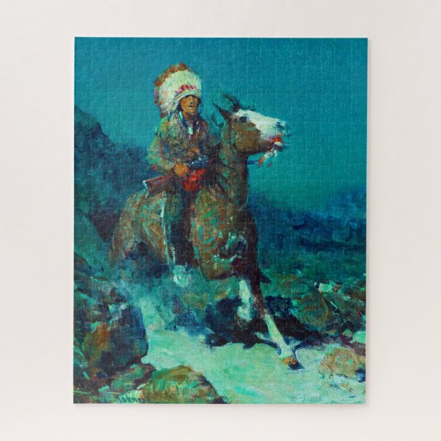 Puzzle Deux lunes par Frank Tenney Johnson (Vertical)