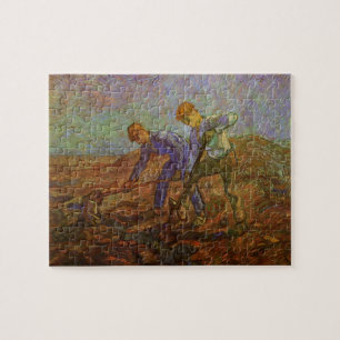 Puzzle Deux paysans creusant par Vincent van Gogh