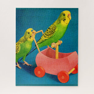 Puzzle deux perroquets