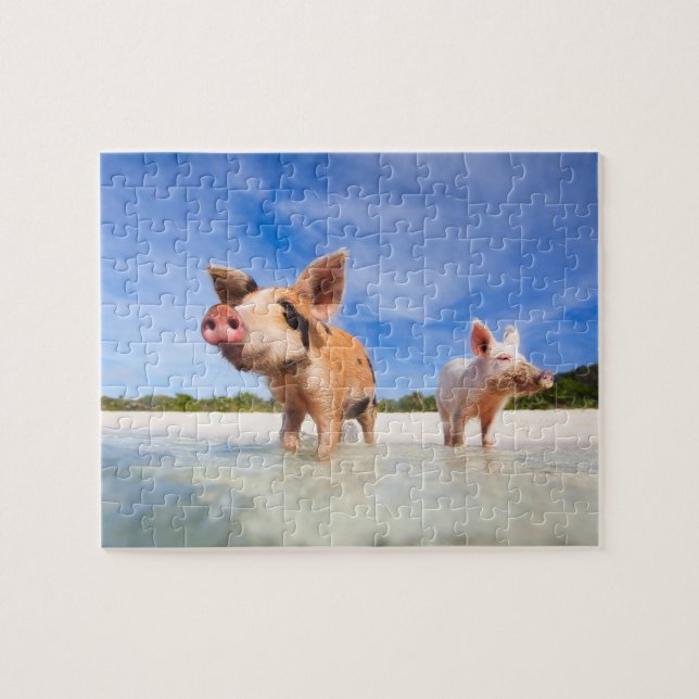 Puzzle Deux petits porcelets (Horizontal)