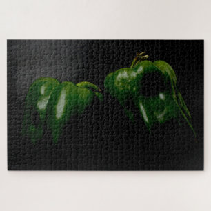 Puzzle Deux poivrons verts 20x30 1014pc jpcna