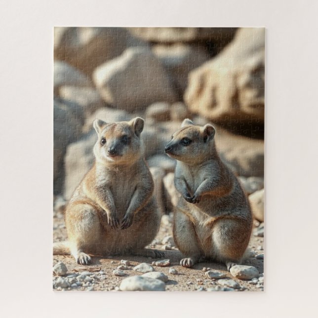 Puzzle Deux Quokkas d'Aussie Rottnest IsLand,  (Vertical)