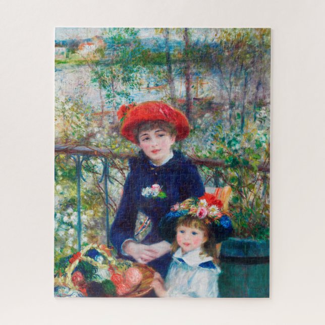Puzzle Deux Soeurs (En Terrasse) Pierre Auguste Renoir (Vertical)