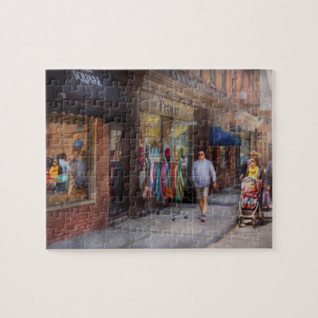 Puzzle Devanture du magasin - Hoboken, NJ - Gens (Horizontal)