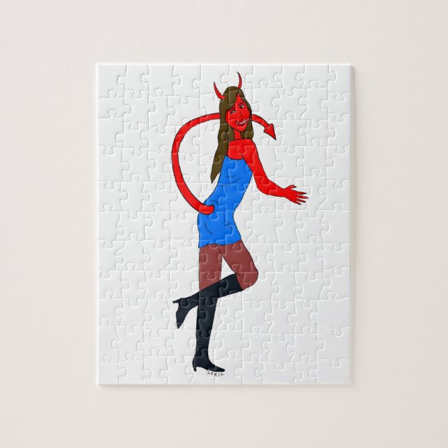 Puzzle devil girl     (Vertical)
