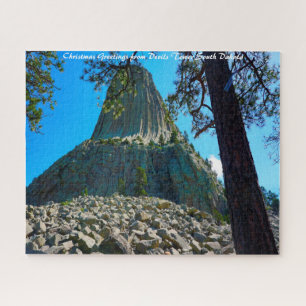 Puzzle Devils Tower South Dakota.Joyeux Noël
