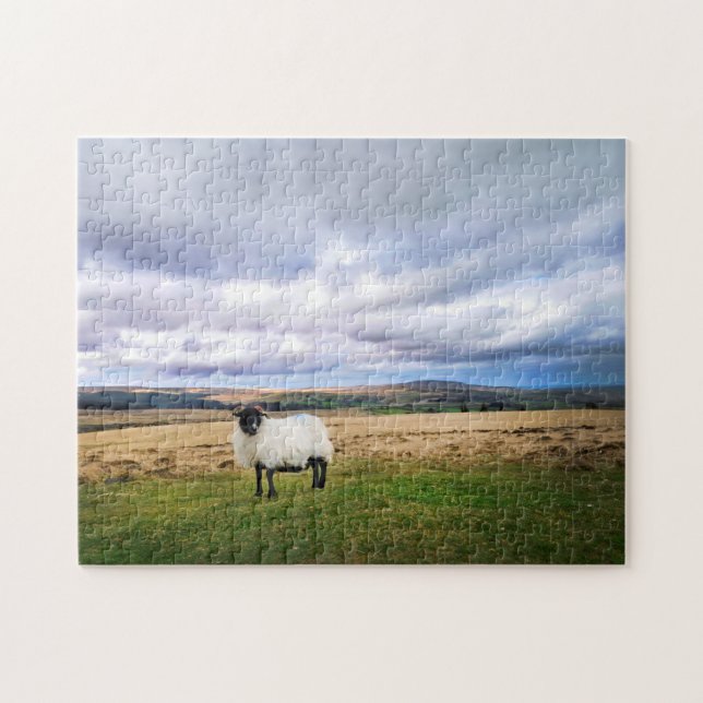 Puzzle Devon England Paysage et mouton (Horizontal)