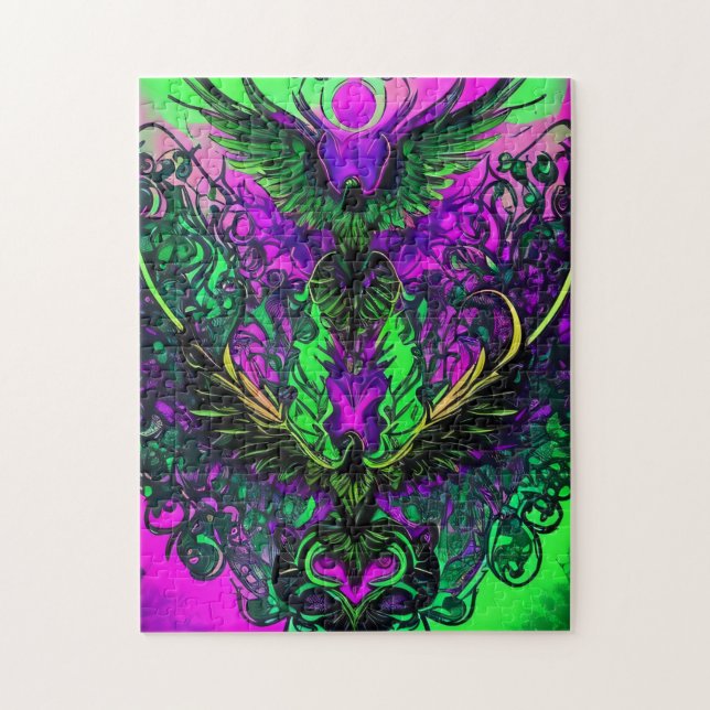 Puzzle d'Harmonie des oiseaux double - 252 pièces (Vertical)