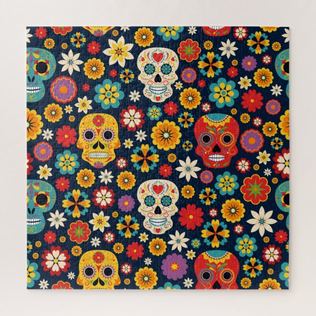 Puzzle Dia de los Muertos Vintage (Vertical)