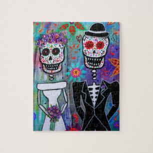 PUZZLE DIA DE LOS MUERTOS WEDDING