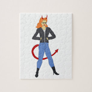 Puzzle diable fille  