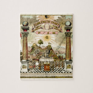 Puzzle Diagramme emblématique maçonnique de franc-maçon