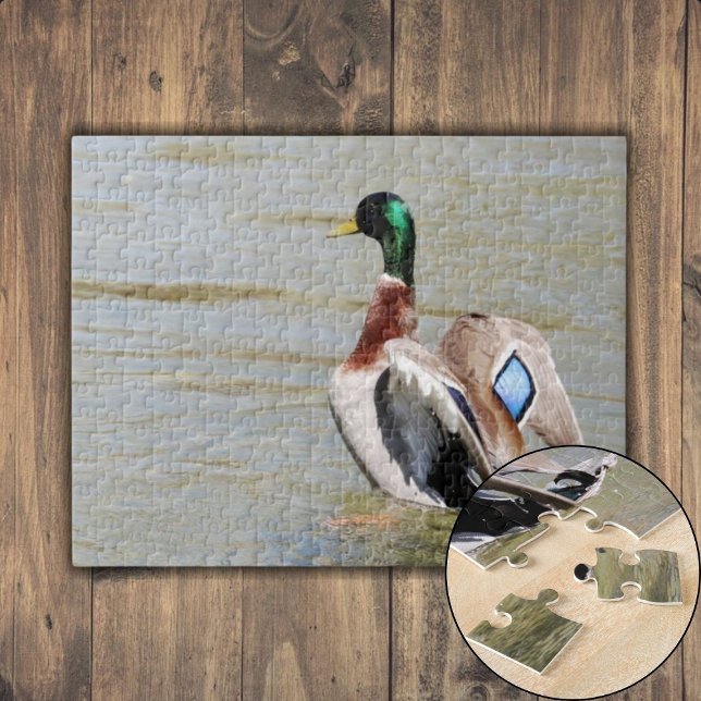 Puzzle Diamant de canard de Mallard (Mallard Duck Diamond Jigsaw Puzzle)