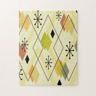 Puzzle Diamants épars modernes du milieu du siècle Chartr