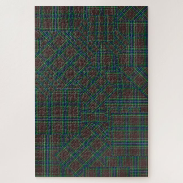 Puzzle Diana Chasse Mode Princesse Tartan Plaid (Vertical)