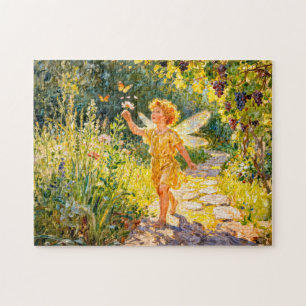 Puzzle Dieu grec Éros dans un jardin