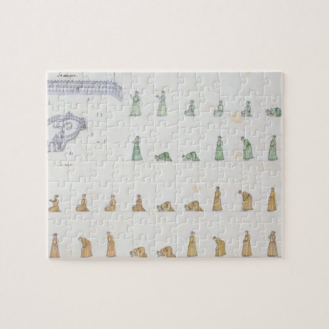 Puzzle Différentes positions du corps pendant la prière (Horizontal)