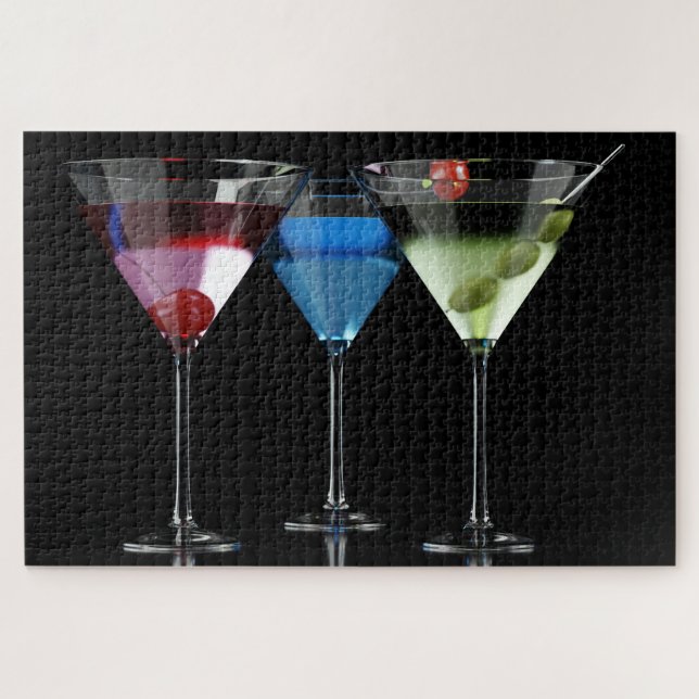 Puzzle Différents cocktails dans des lunettes à martini n (Horizontal)