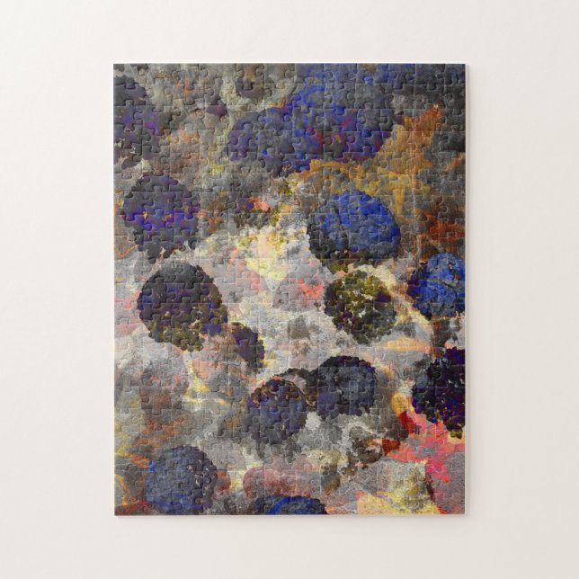 Puzzle Digital background art of floral / flower pattern (Vertical)