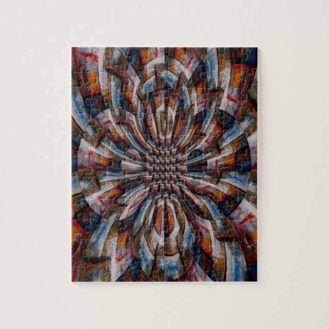 Puzzle Digital Computer Art Abstrait Moderne Difficile (Vertical)