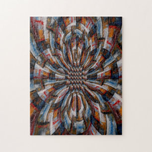 Puzzle Digital Computer Art Abstrait Moderne Difficile