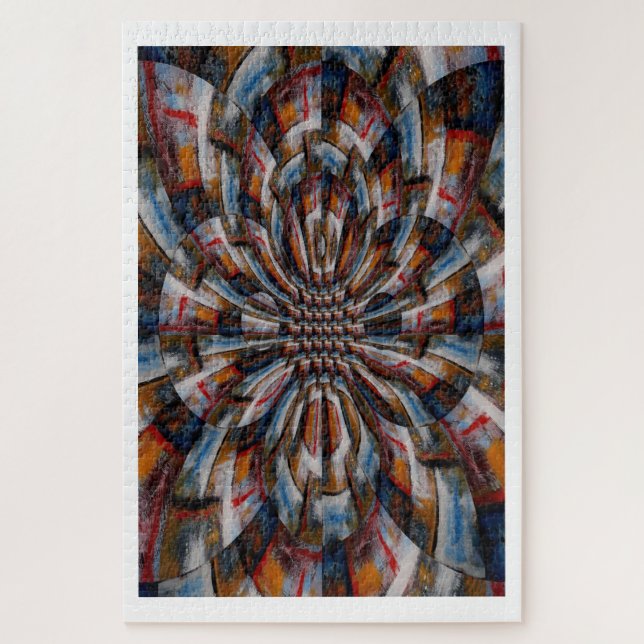 Puzzle Digital Computer Art Abstrait Moderne Difficile (Vertical)