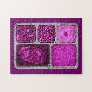 Puzzle Dîner TV rétro en rose