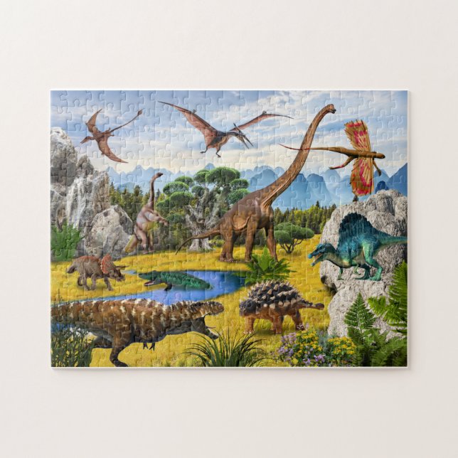 Puzzle Dinosaur Jurassic Park animals Dino prehistoric (Horizontal)