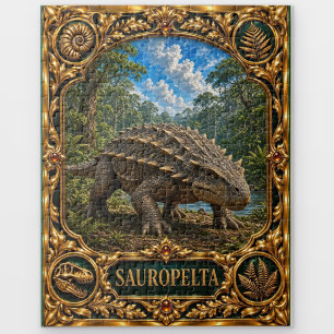 Puzzle Dinosaure Sauropelta, Art de Joaillerie Héritée