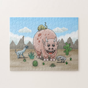Puzzle Dinosaures Fantastiques Coquets et Mignons