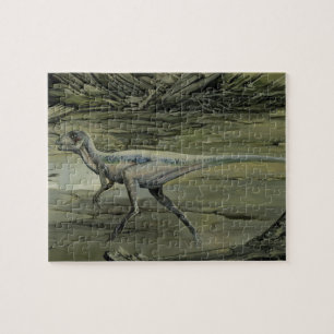 Puzzle Dinosaures Vintage, un Hypsilophodon du Crétacé